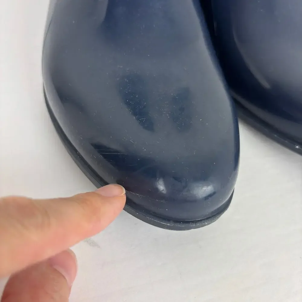 Sam Edelman Navy Blue Tinsley Rain Boots Chelsea 9